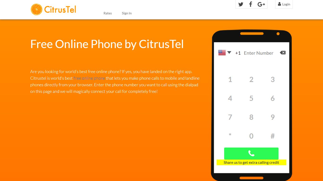 Free Online Phone | CitrusTel